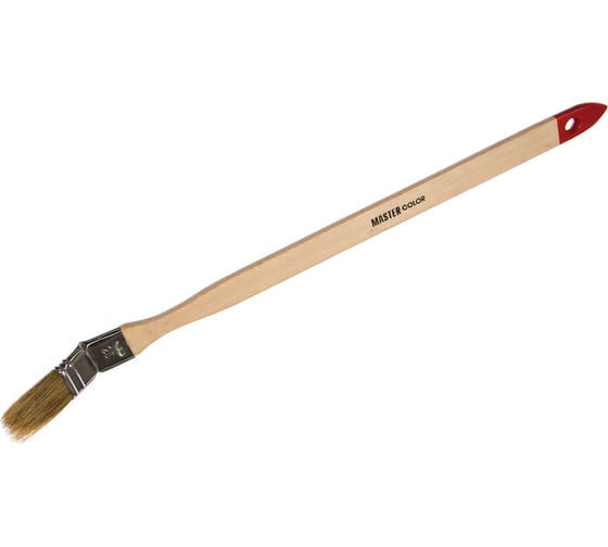 Изображение товара Радиаторная кисть, толщина 11мм, натуральная щетина, нержавеющий обжим, деревянная ручка, ширина 25мм МASTER COLOR 30-0301
