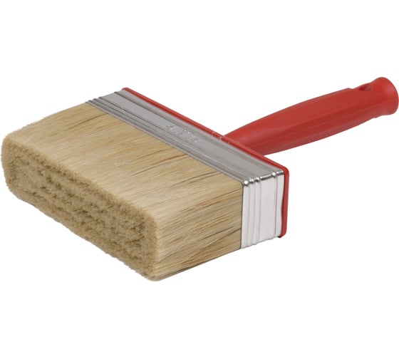 Изображение товара Макловица, 70%ПЭT / 30% натуральная щетина, нержавеющий обжим, красная пластиковая ручка, 120х30мм МASTER COLOR 30-0583