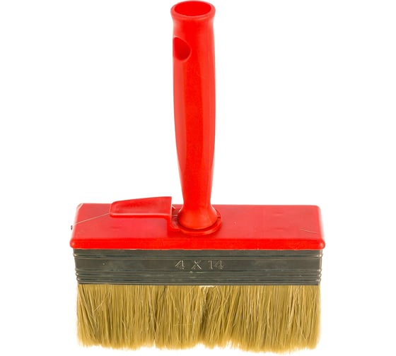 Изображение товара Макловица, 70%ПЭT / 30% натуральная щетина, нержавеющий обжим, красная пластиковая ручка, 140х30мм МASTER COLOR 30-0584