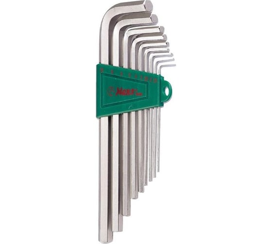 Изображение товара Набор Г-образных шестигранников Hans 1.5-10мм, 9шт. 16762-9M