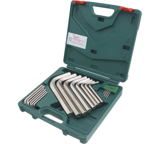 Изображение товара Набор Г-образных шестигранников Hans 2-22 мм, 19шт. 16764-19MB