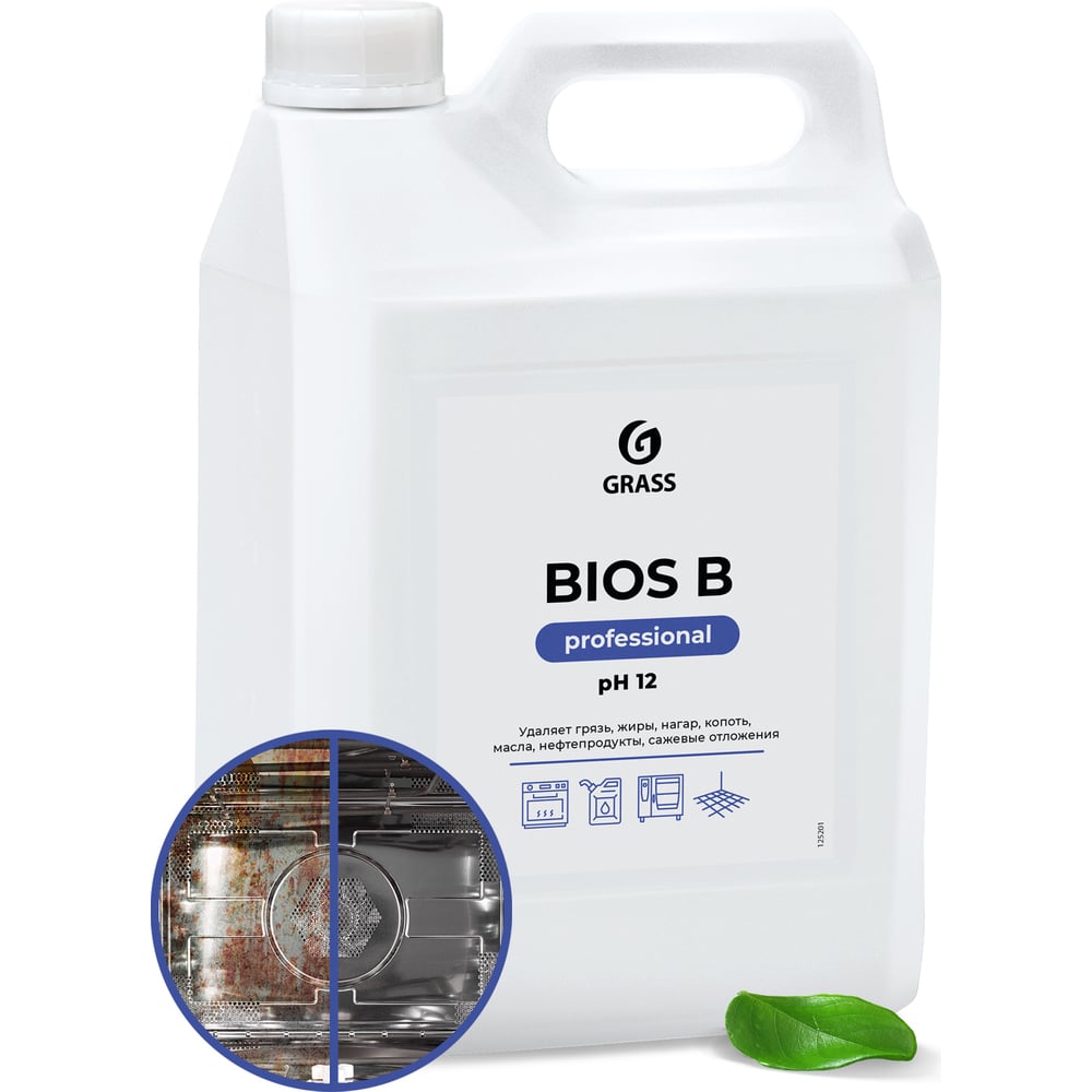 фото Индустриальный очиститель и обезжириватель на водной основе bios-b (5.5 кг) grass 125201