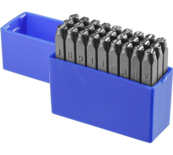 Изображение товара Буквенные клейма (латинские, шрифт 8 мм) ЗУБР 21505-08_z01