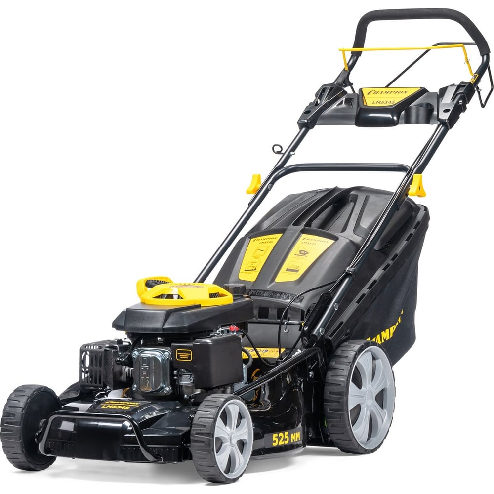Изображение товара CHAMPION LM5345 - мощная бензиновая газонокосилка 200 см3, 52, 5 см, 70 л травосборник Изображение товара CHAMPION LM5345 - мощная бензиновая газонокосилка 200 см3, 52, 5 см, 70 л травосборник