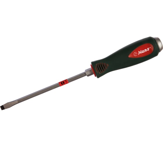 Изображение товара Силовая отвертка с металлическим затыльником Hans шлиц 0516M6-06