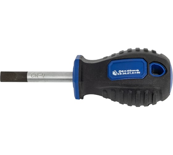 Изображение товара Шлицевая отвертка SL 40 мм Станкоимпорт CS-30.01.6x40