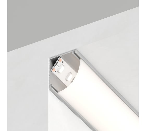 Изображение товара Алюминиевый угловой круглый профиль, серебро Feron CAB280 10299