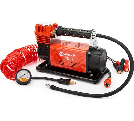 Изображение товара Автомобильный компрессор Агрессор металлический, 12 В, 600 Вт, 160 л/мин, переходники для накачки лодок, сумка AGR-160