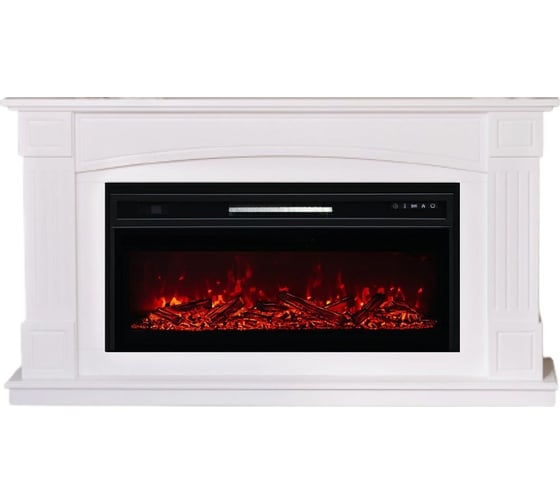 Изображение товара Каминокомплект ELEKAM boston с очагом pulsar 38 белый 100062