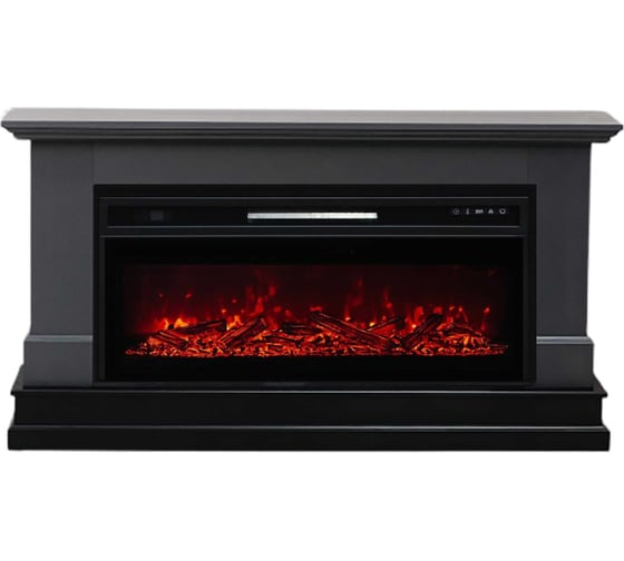 Изображение товара Каминокомплект ELEKAM elton с очагом pulsar 38 графит грей 100056