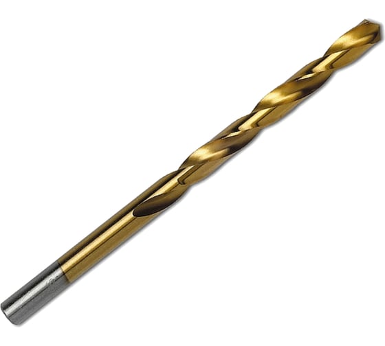 Изображение товара Сверло по металлу Профоснастка 6,3 мм HSS M2 TIN/135 DIN 338, 10 шт., №390 30202070