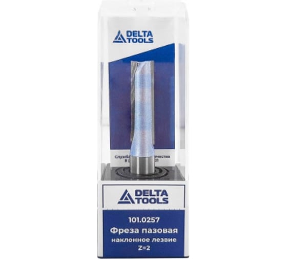Изображение товара Фреза пазовая (наклонное лезвие 3) D=12x38.1x82 мм, S=12 мм 101.0257 Deltatools 06-4369