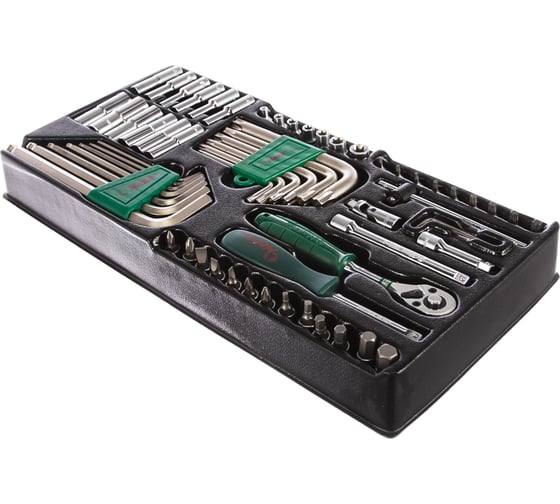 Изображение товара Набор головок и аксессуаров Hans ложемент 1/4" 62шт TT-43