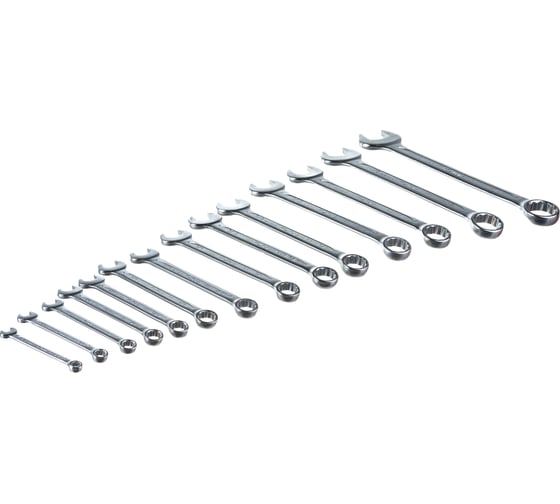 Изображение товара Набор дюймовых комбинированных ключей 14 предметов Hans 16614A
