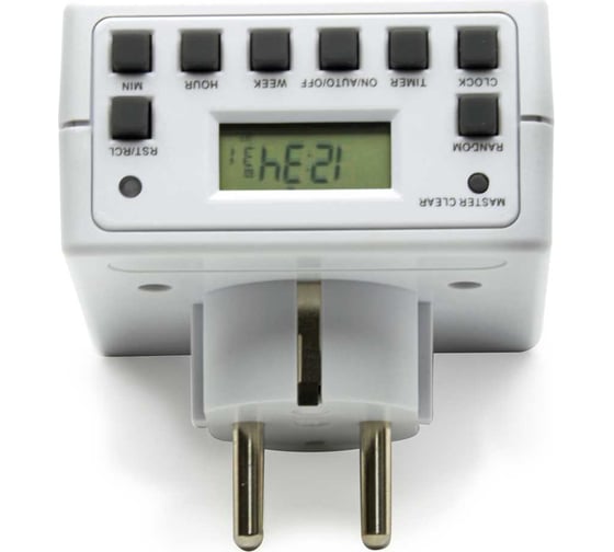 Изображение товара Недельная электронная розетка Feron с таймером, мощность 3500W/16A TM21 23215