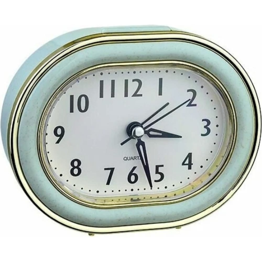фото Овальные часы-будильник perfeo