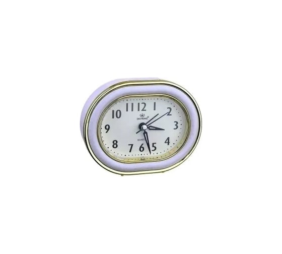 Изображение товара Часы-будильник PERFEO Quartz " PF-TC-017", овальные 10,5x12,5 см, подсветка, синие 30015243