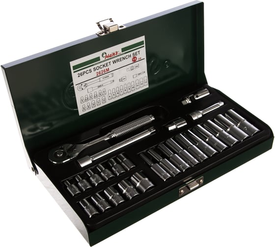 Изображение товара Набор инструментов Hans 26 предметов 2626M