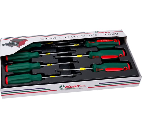 Изображение товара Набор отверток Hans ложемент TORX 7шт TT-17