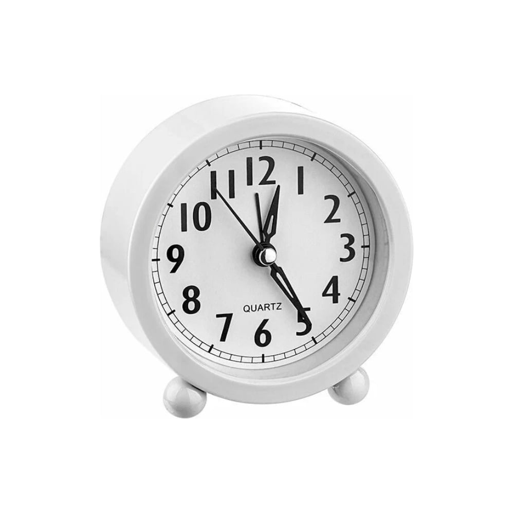 Изображение товара Часы-будильник PERFEO Quartz " PF-TC-020", круглые, 10 см, белые 30015254
