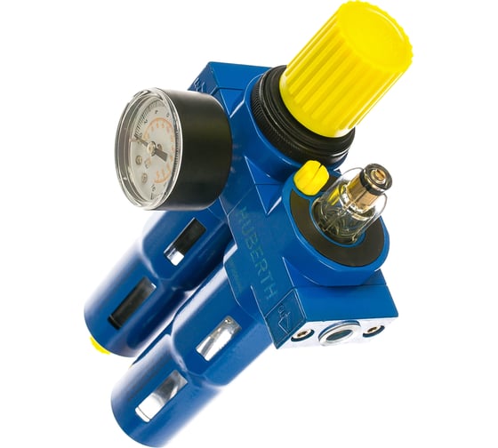 Изображение товара Фильтр-лубрикатор с регулятором давления и манометром (16 бар; 1050 л/мин; 1/4) HUBERTH RP208040