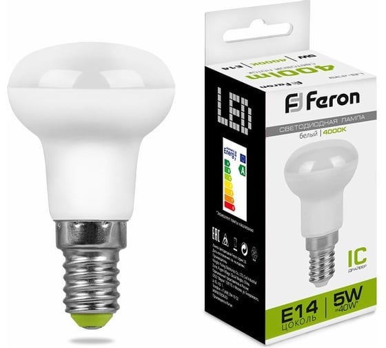 Изображение товара Светодиодная лампа FERON LB-439 E14 5W 4000K 25517