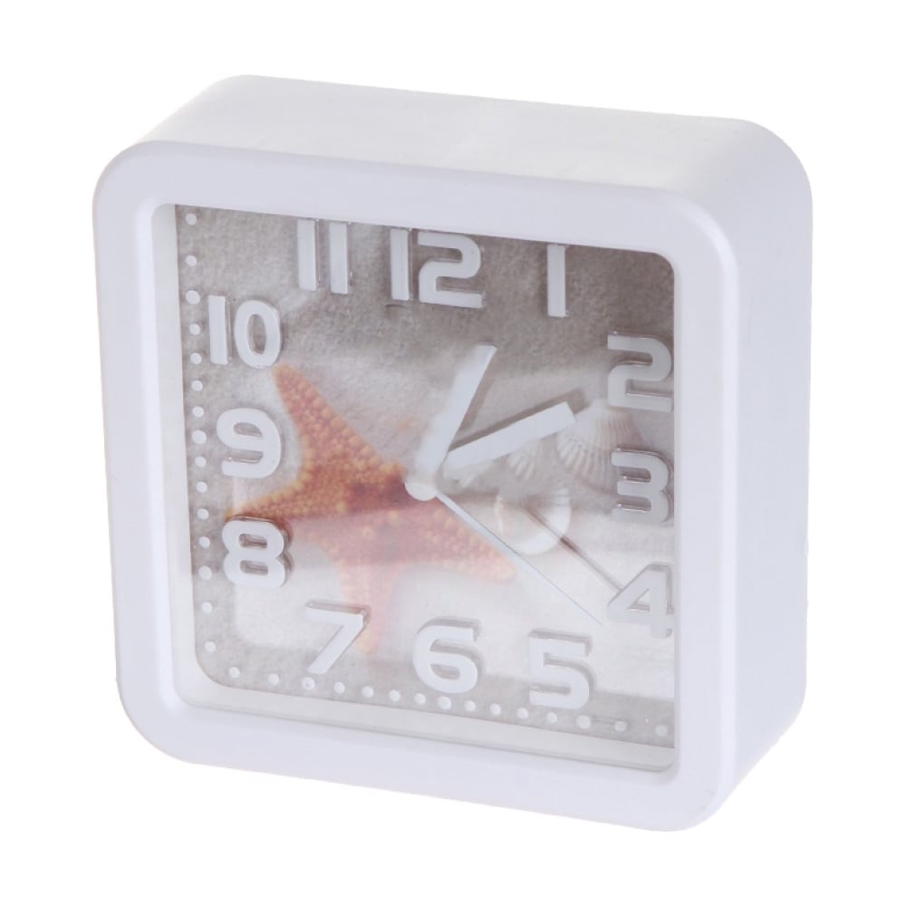 Изображение товара Настольные кварцевые часы PERFEO PF-TC-014 квадратный дизайн 105x105 мм