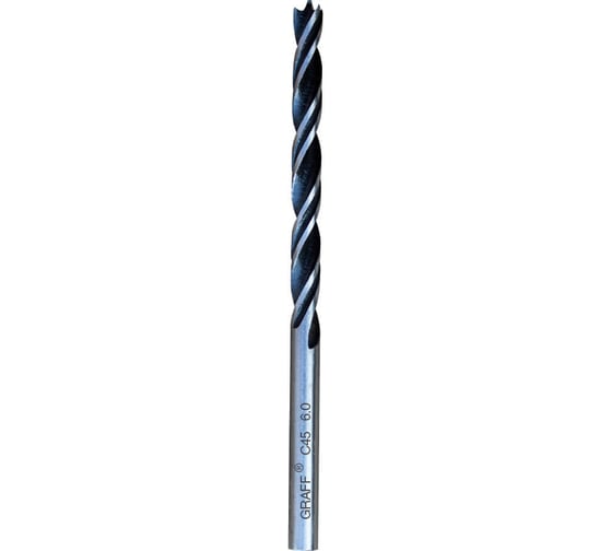 Изображение товара Cверло по дереву cпиральное 6x93 мм в блистере GRAFF 766093