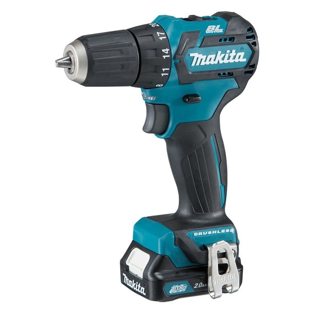 Изображение товара Дрель-шуруповерт Makita DF332DWAE CXT - 12 В 2 Ah, 2 скорости, без щеток
