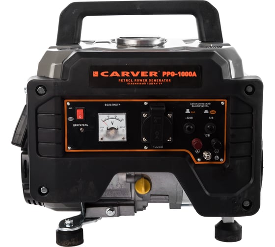 Изображение товара Бензиновый генератор CARVER PPG-1000А 01.020.00015