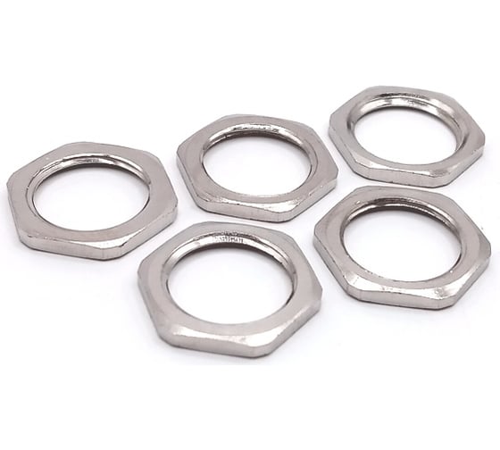 Изображение товара Контргайка SURYAKOTI CAST SC 16KK Ni-к5 размер 16, никелированная латунь, комплект-5 шт. SC01010KK-5