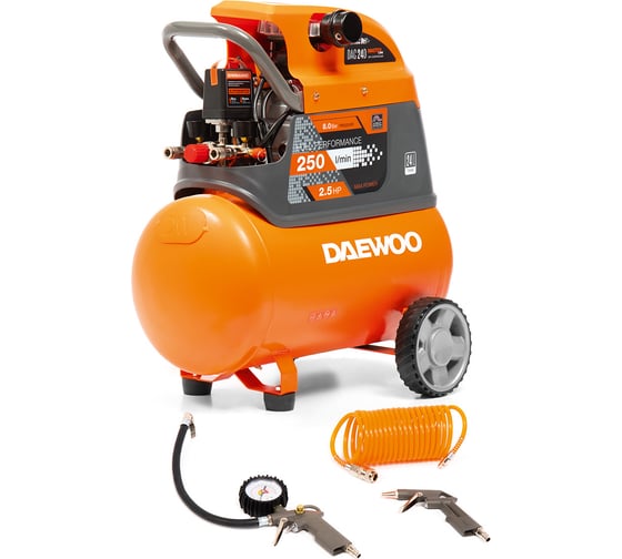 Изображение товара Компрессор Daewoo поршневой с набором аксессуаров DAC 24D
