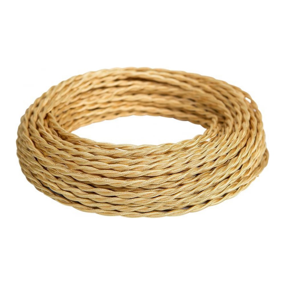 Изображение товара Монтажный витой провод МЕЗОНИНЪ ПВХ 2x1,5мм, бухта 5м, цвет карамель GE70101-34