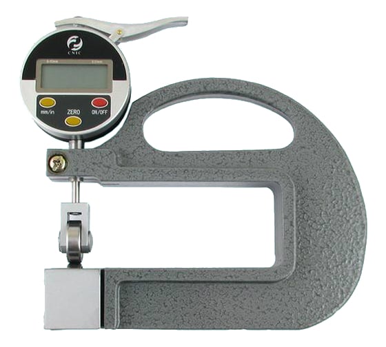 Изображение товара Индикаторный электронный роликовый толщиномер GRIFF 0-10 мм, 0.01 мм, L 100 мм D141001