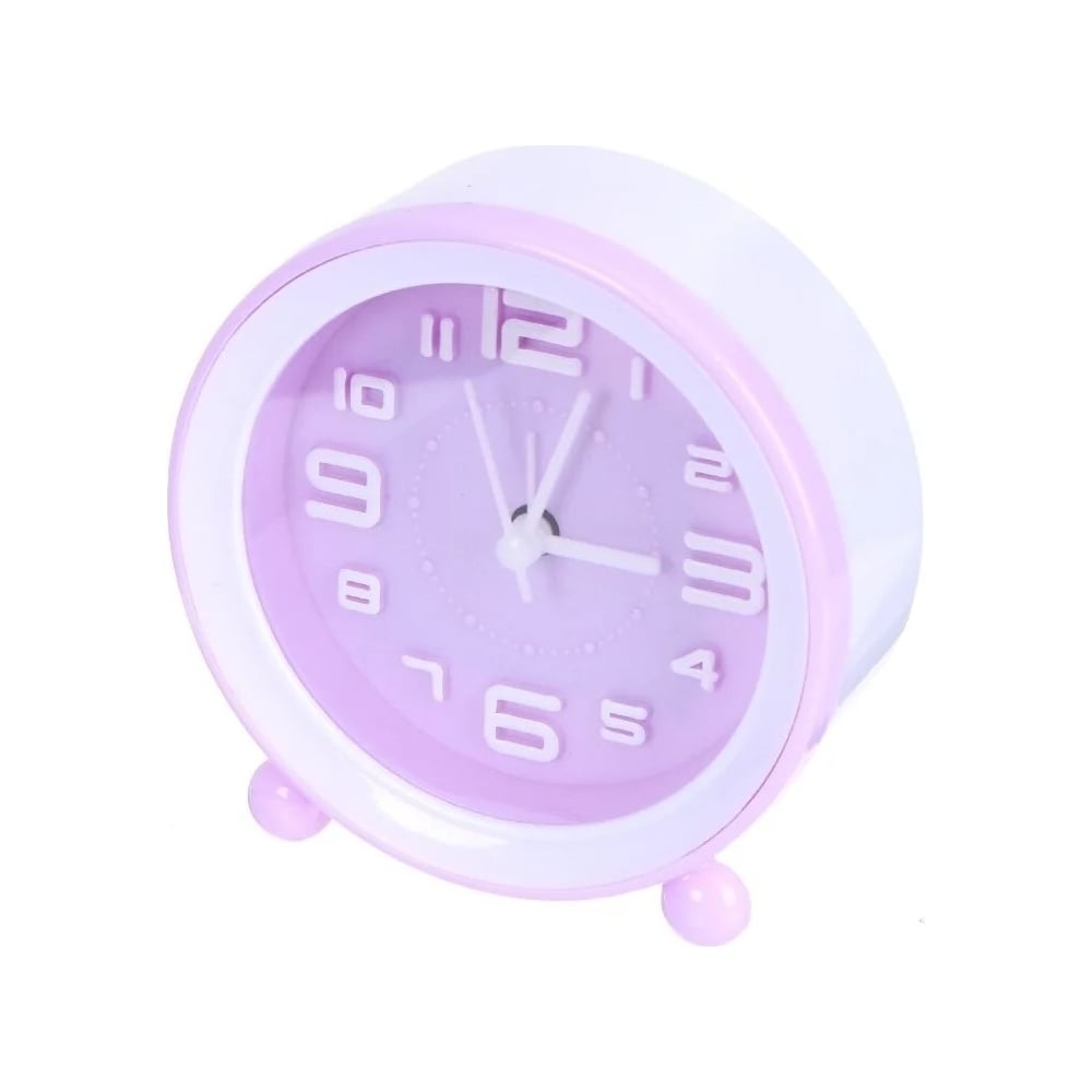 Круглые часы-будильник Perfeo