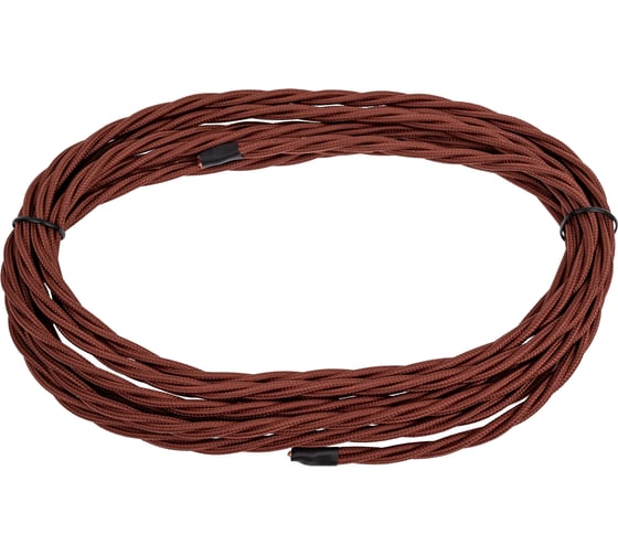 Изображение товара Монтажный витой провод МЕЗОНИНЪ ПВХ 3x1,5мм, цвет - коричневый (бухта 5м) GE70103-04