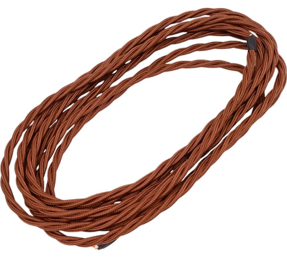 Изображение товара Монтажный витой провод МЕЗОНИНЪ ПВХ 3x2,5мм, цвет - коричневый (бухта 5м) GE70104-04