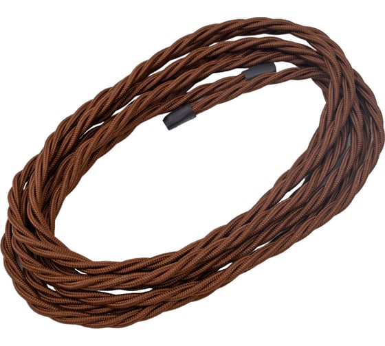Изображение товара Монтажный витой провод МЕЗОНИНЪ ПВХ 3x2,5мм, цвет - шоколад (бухта 5м) GE70104-17