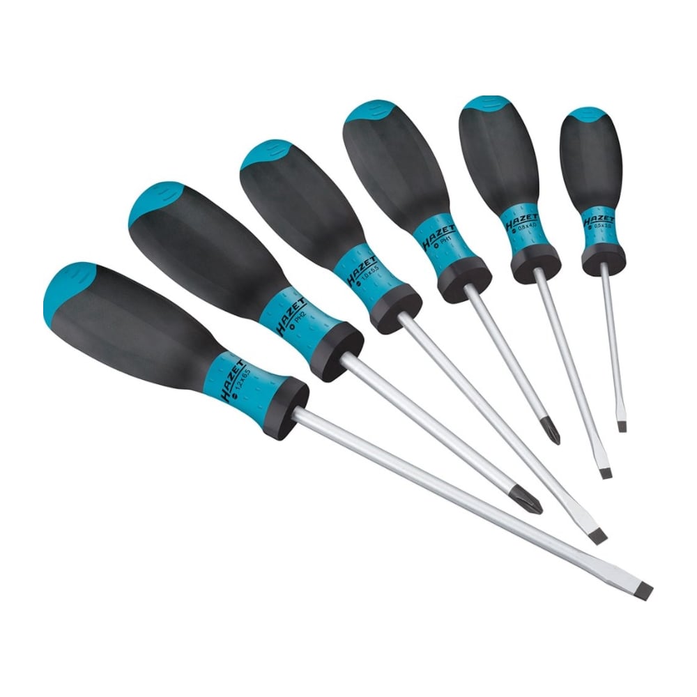 Изображение товара Набор отверток HAZET 810SPC/6 с шестью инструментами Slotted и Phillips