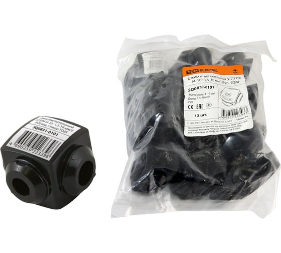 Изображение товара Ответвительный сжим TDM ELECTRIC У-731М (4-10 : 1,5-10 мм2) IP20 инд. стикер SQ0831-0101