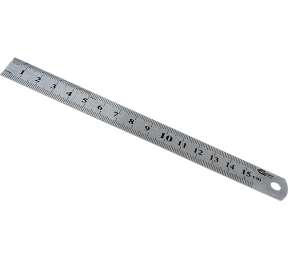 Изображение товара Линейка металлическая с двусторонней шкалой GRIFF D112011 (150х19мм)