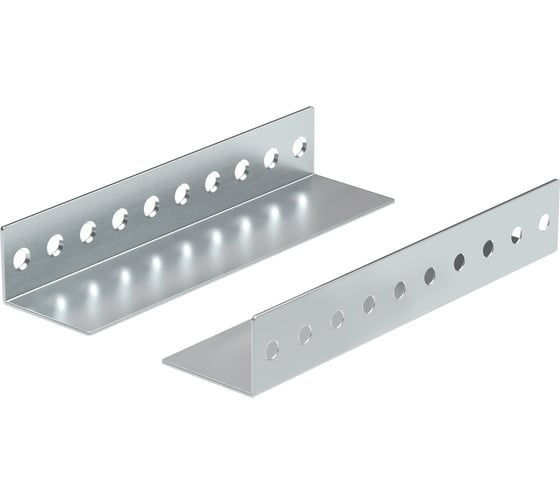 Изображение товара Уголок для тяжелого оборудования DKC, глубина 253 мм, для напольных 19" it-корпусов дкс серии cqe глубиной 600 мм, 2 шт. R5GFITU600