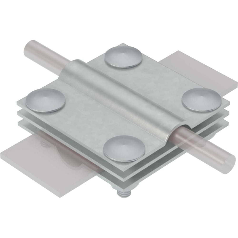 Изображение товара Соединитель крестообразный Система КМ для прутка D5-12 мм и полосы до 40 мм ZN MA0021 3XS-D5-12-B40