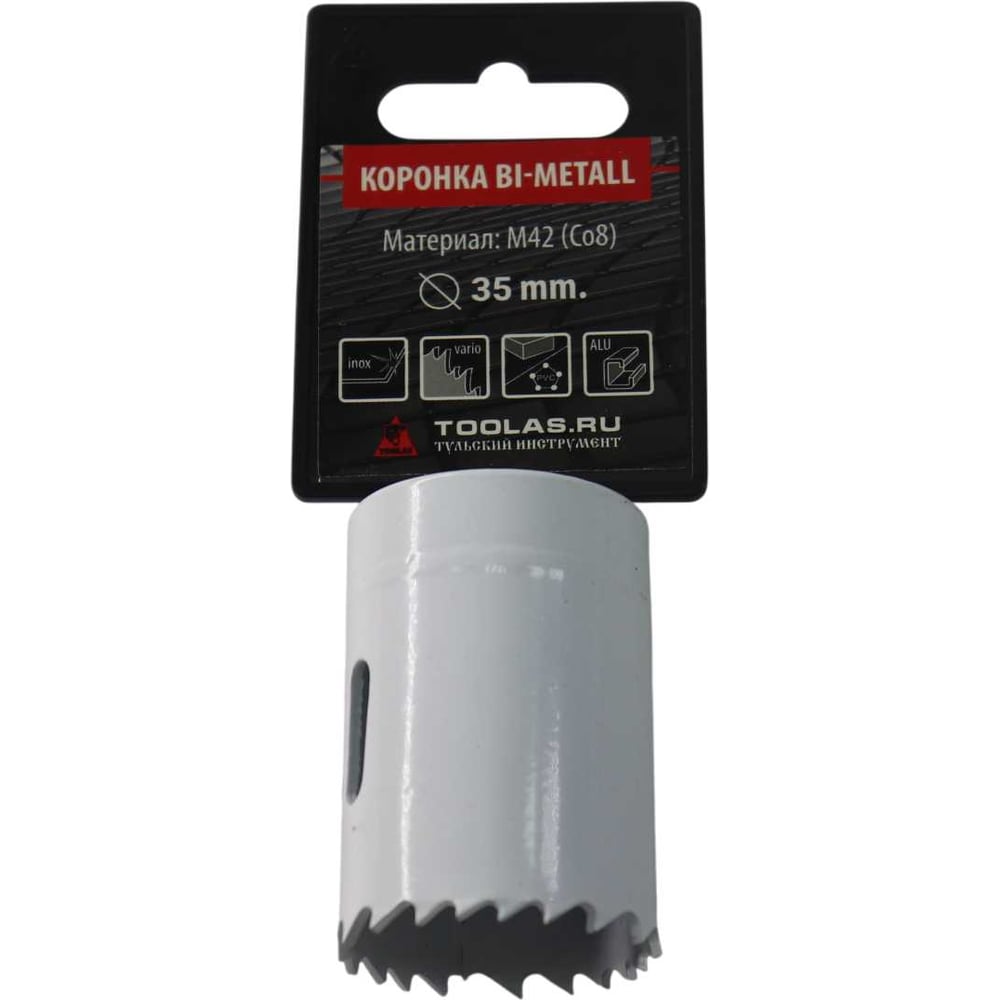 Коронка Bi-Metall 35 мм, М42 Со8% TOOLAS 00006814