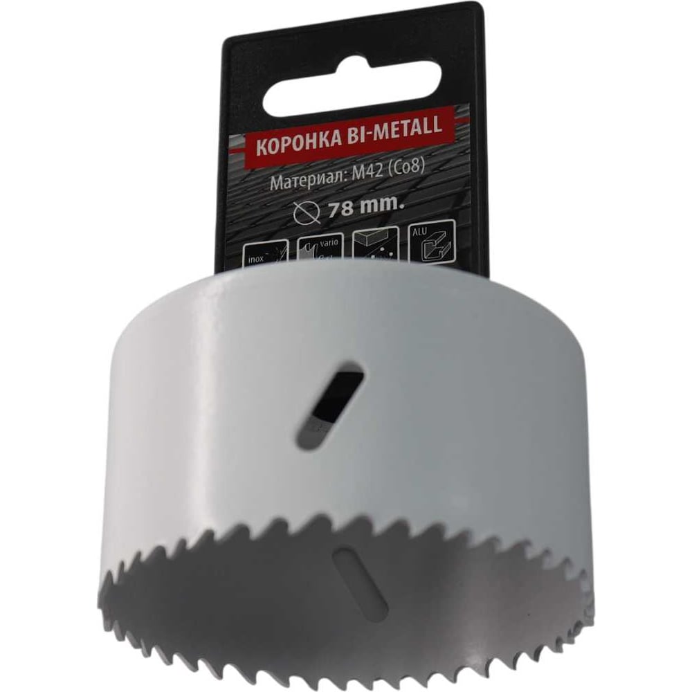Изображение товара Коронка Bi-Metall 78 мм, М42 Со8% TOOLAS 00006917