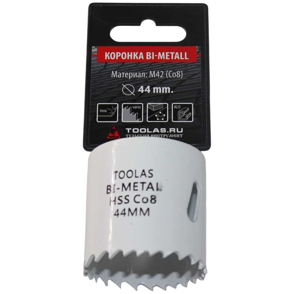 Изображение товара Коронка Bi-Metall 44 мм, М42 Со8% TOOLAS 00003171