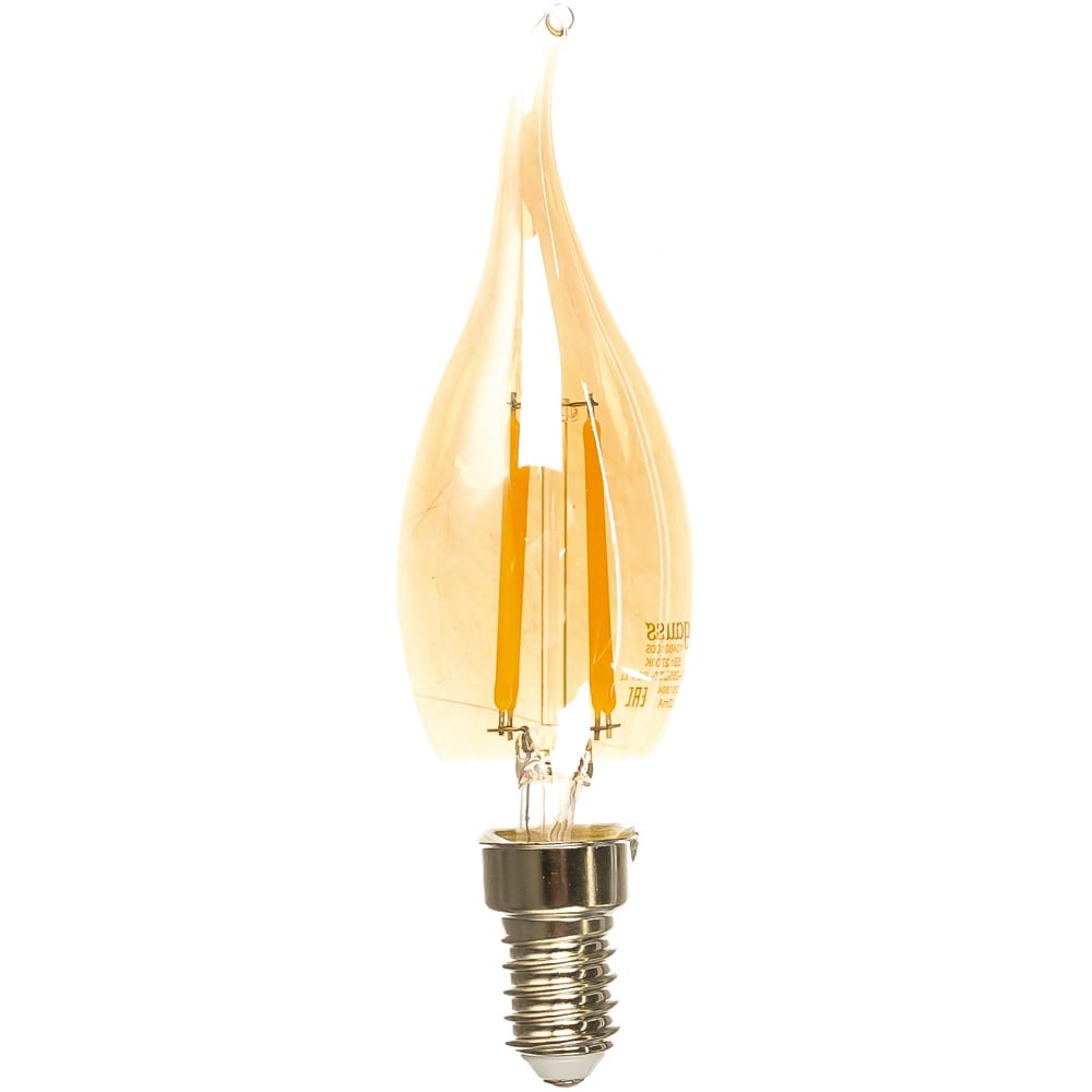 фото Лампа led candle tailed golden e14 5w 2700k gauss filament 104801005