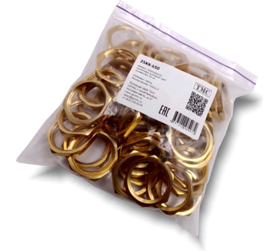 Изображение товара Контргайка SURYAKOTI CAST SC 25KK-к50 размер 25, латунь, комплект-50 шт. SC03000KK-50