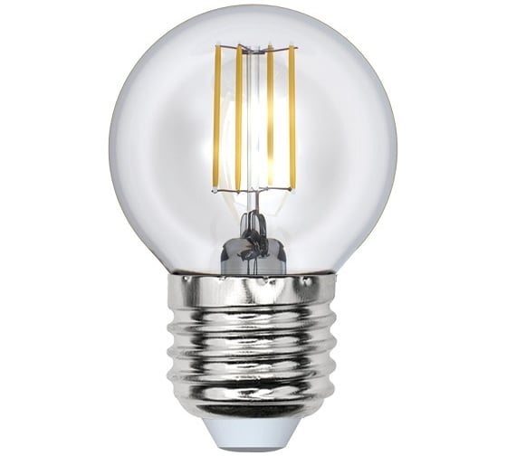 Изображение товара Светодиодная лампа Uniel LED-G45-6W/WW/E27/CL PLS02WH UL-00000196