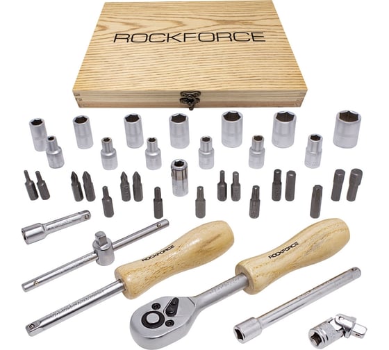 Изображение товара Набор инструментов Rockforce 1/4" DR с 6-гранными головками 38 предметов RF-2382-5(51308)